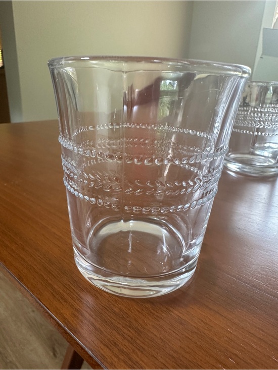 Hearth & Hand Other - Hearth & Hand by magnolia Clear Decorative 8oz Glass Tumbler with Beaded Band